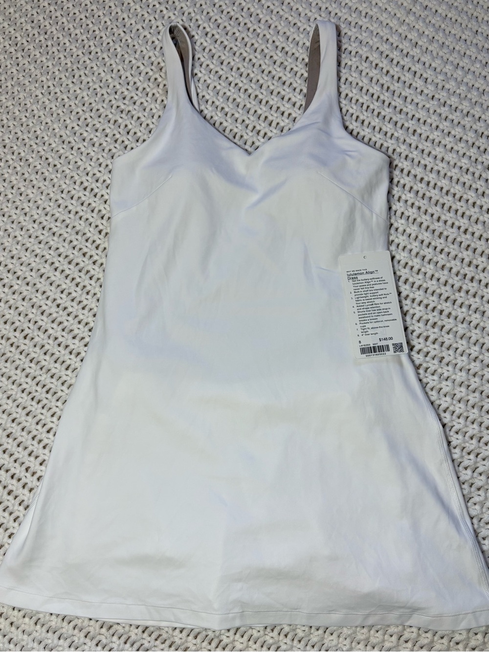 lululemon align dress in white size 8